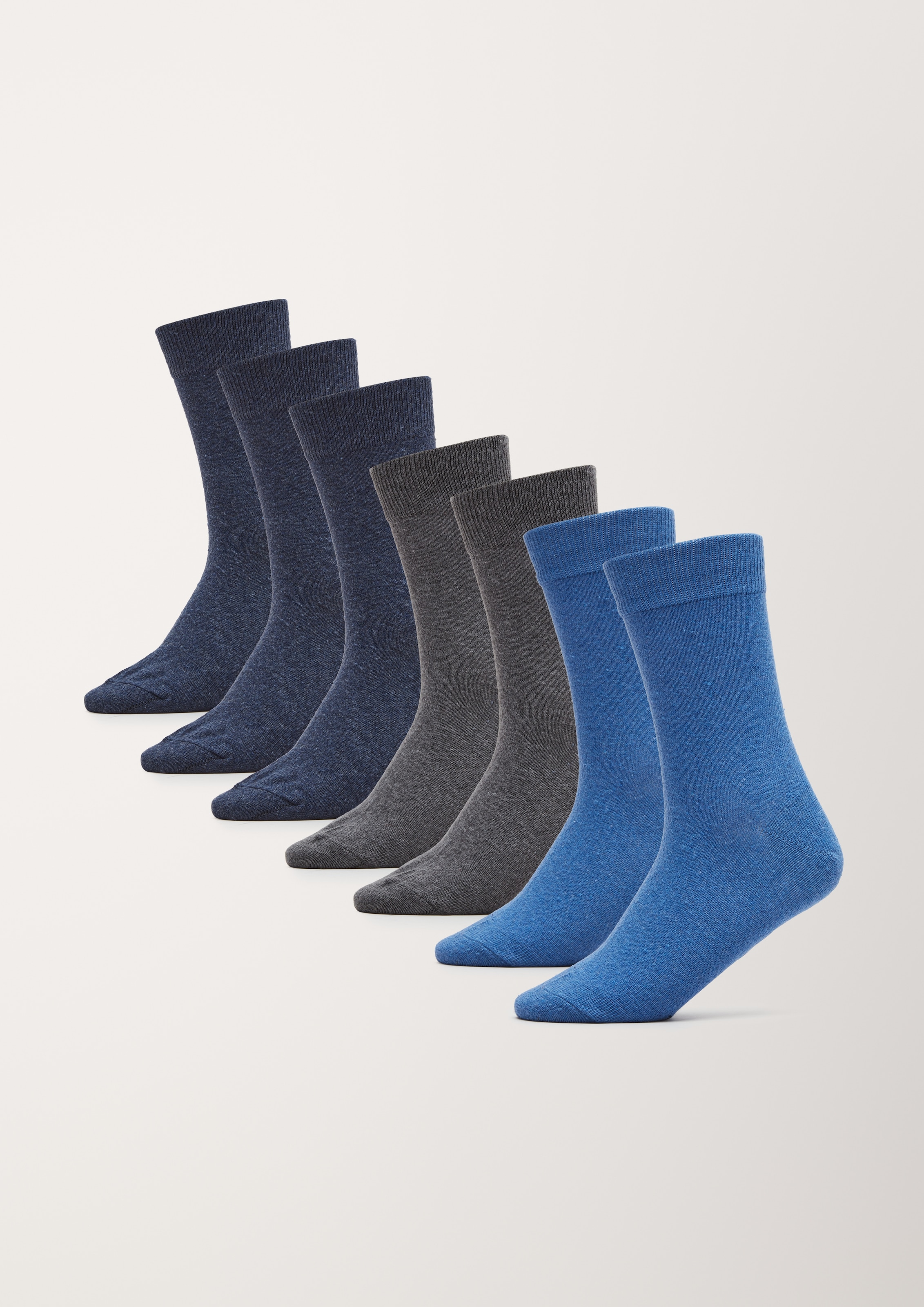 s.Oliver Sneakersocken »essentials« 7 Paar tlg. mit nahtlosem Zehenbereich