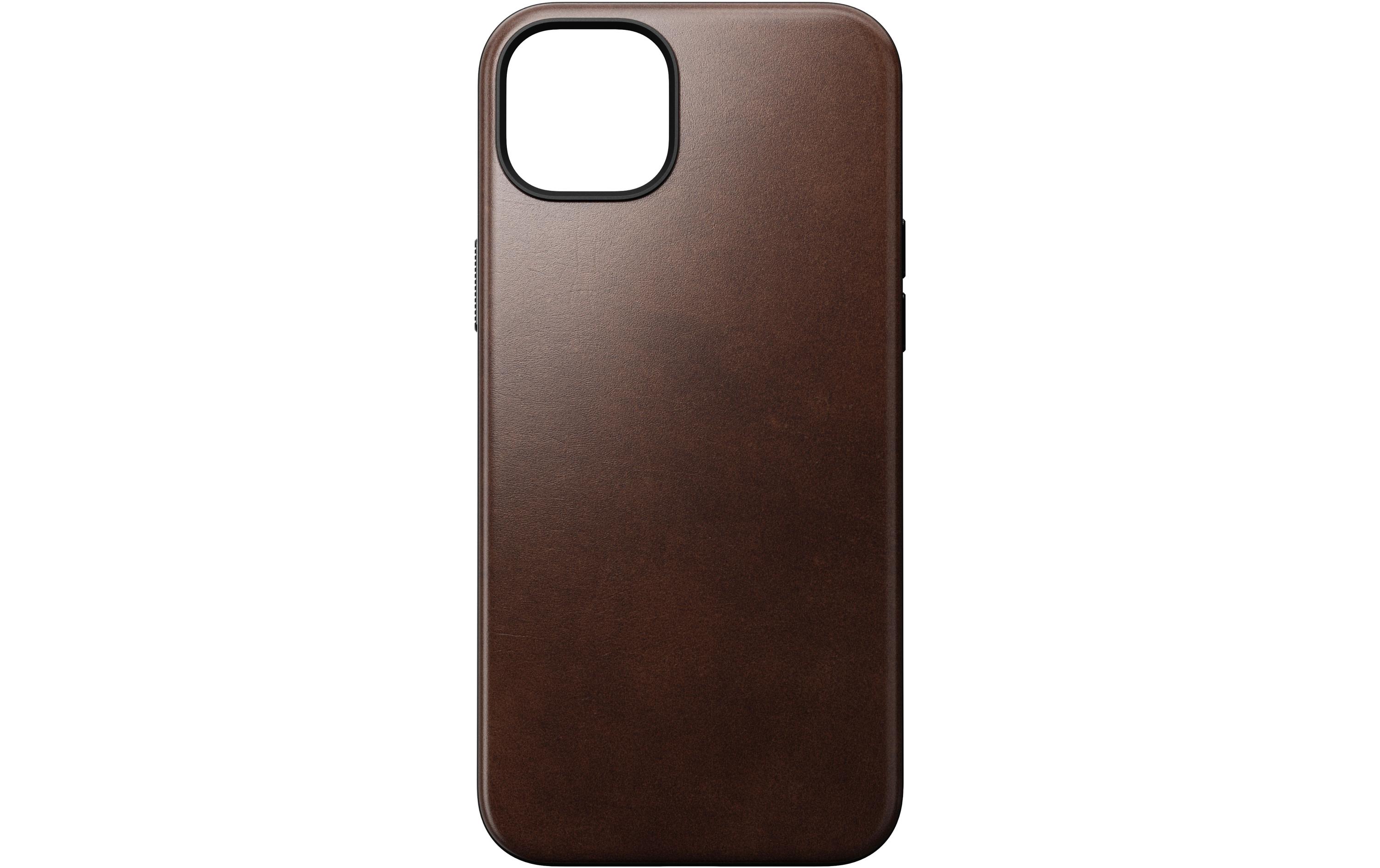 Back Cover Modern Leather Horween iPhone 15 Plus SchwarzModerne Schutzhülle aus Horween Leder für das Apple iPhone 15 Plus