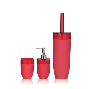 Sealskin Bloom toiletborstelhouder rood
