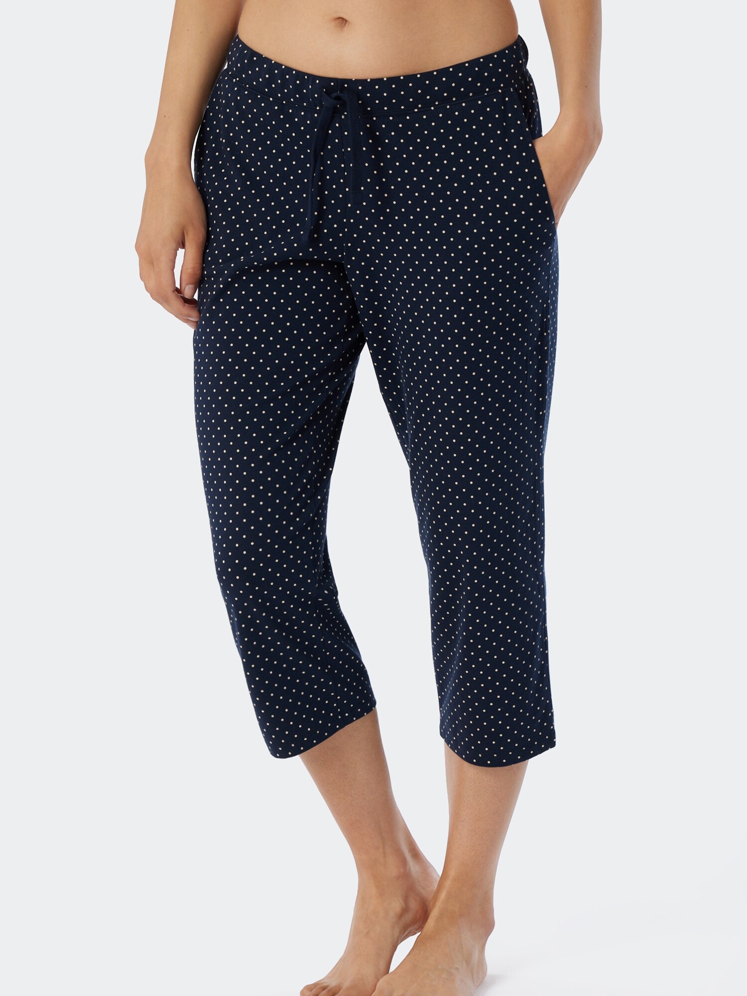 Schiesser Damen Pyjamahose Mix & Relax 3/4