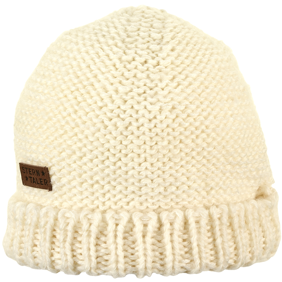 Sterntaler Strickmütze Umschlag ecru
