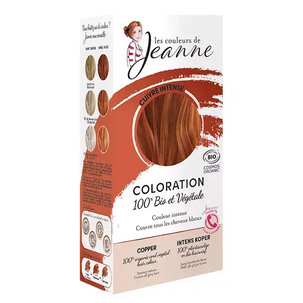 Les Couleurs de Jeanne Cor Intensa de Cobre à Base de Plantas 100g