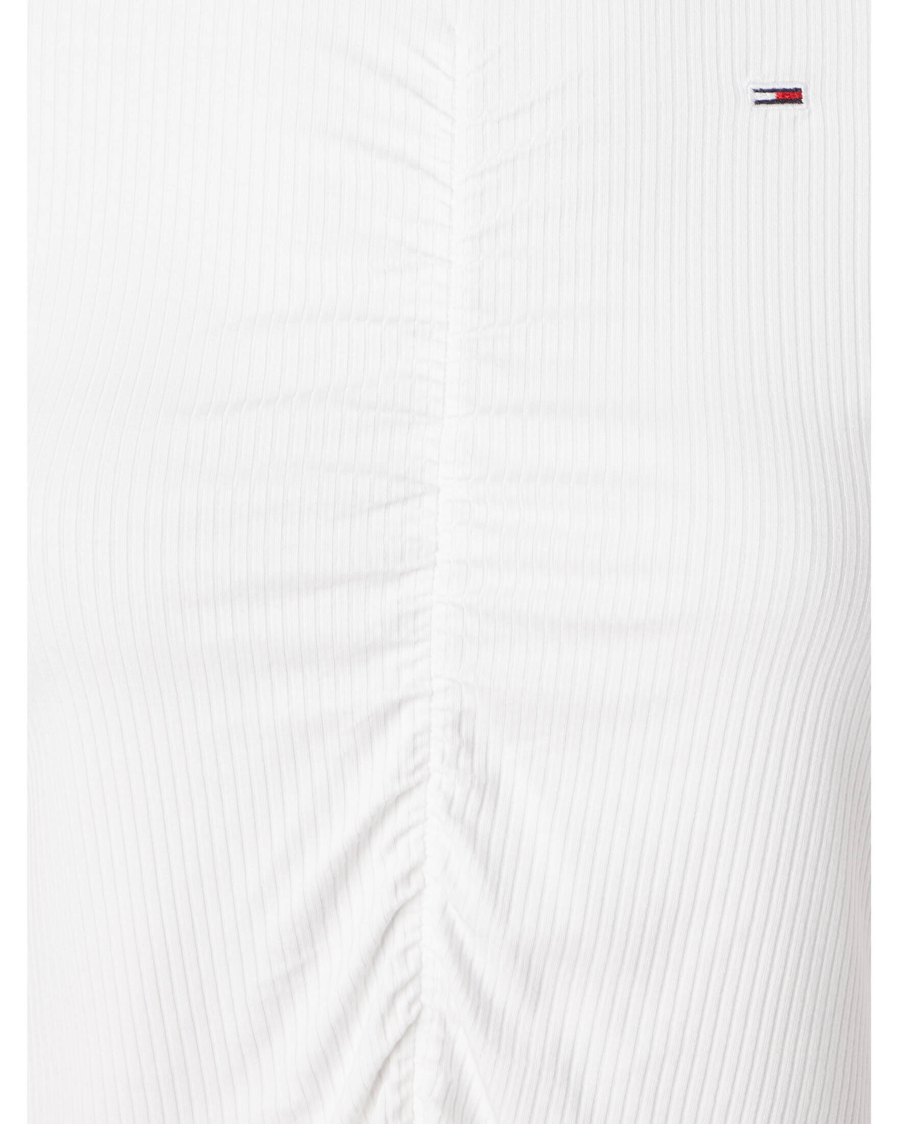 Tommy Jeans| Damen Langarmshirt RUCHING TOP LS Cropped-Fit