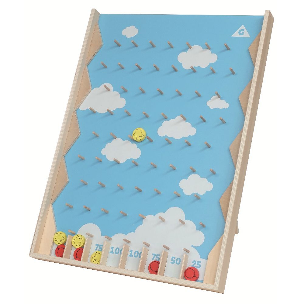 Jeu course aux points en bois