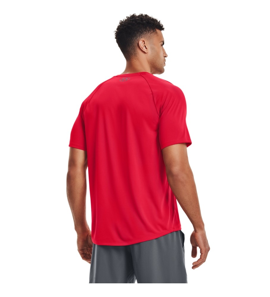Camiseta de manga curta Under Armour UA Tech 2.0, vermelha
