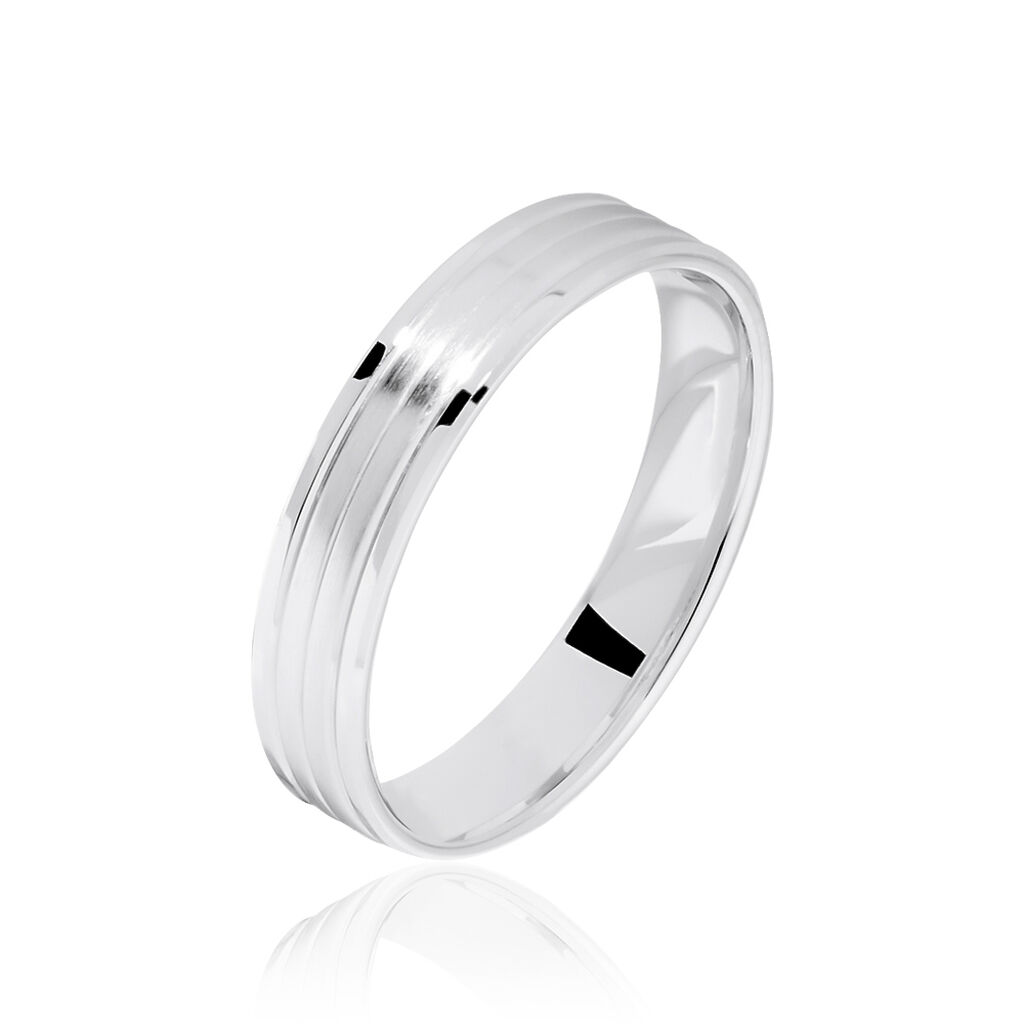 Alliance Basile Ruban Plat Or Blanc