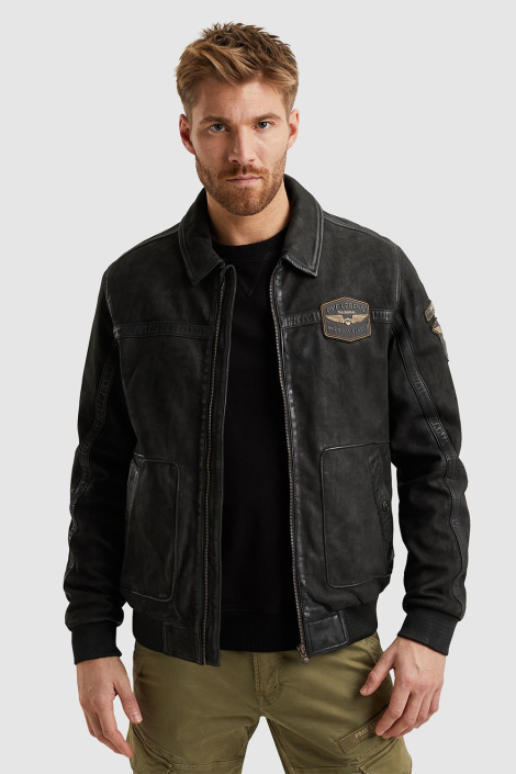 PME legend zwarte heren leren jas