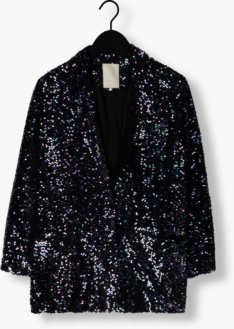 NOTRE-V zwarte notre-v blazer nv-christine glitter velvet blazer