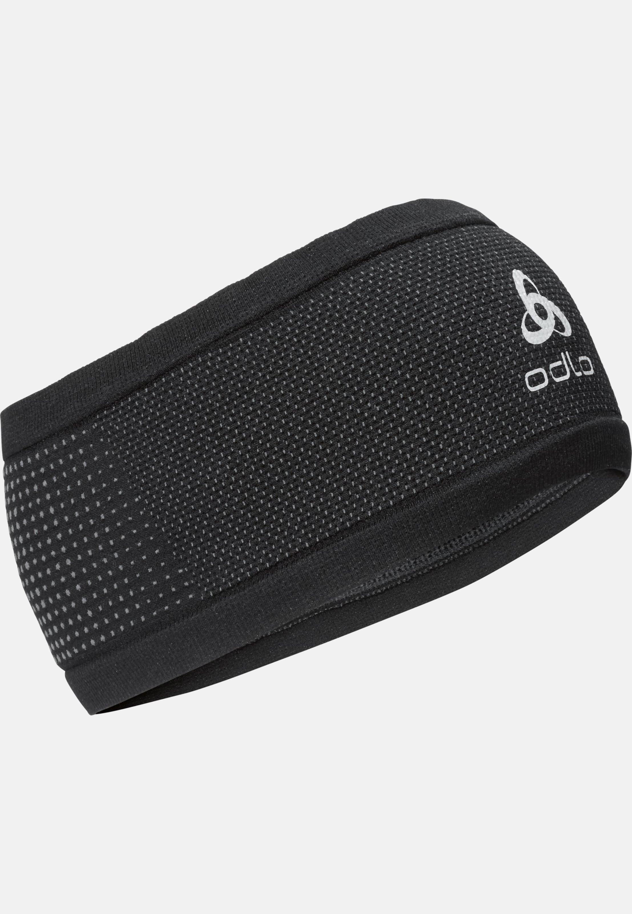 Velocity Ceramiwarm Stirnband in black - odlo steel grey