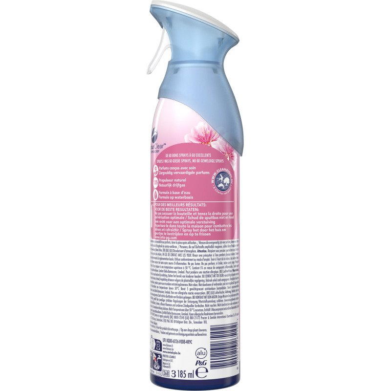 Désodorisant Febreze Brume d'air Fleur naissante - Aérosol 185 ml