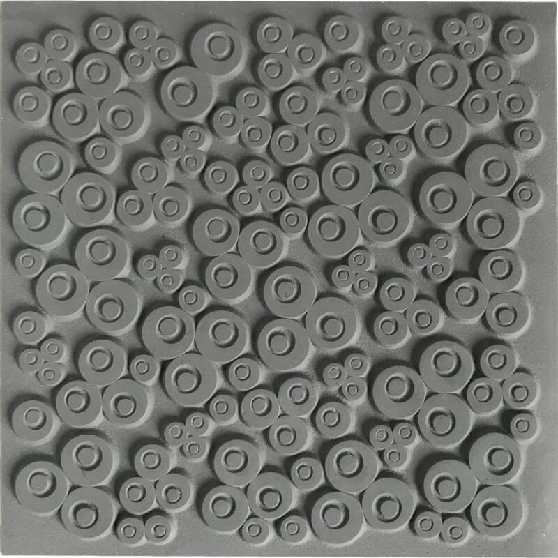 Cernit plaque de texture Clovers - Gris