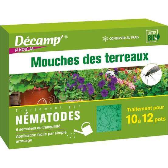 Nématodes contre les mouches des terreaux - 2m