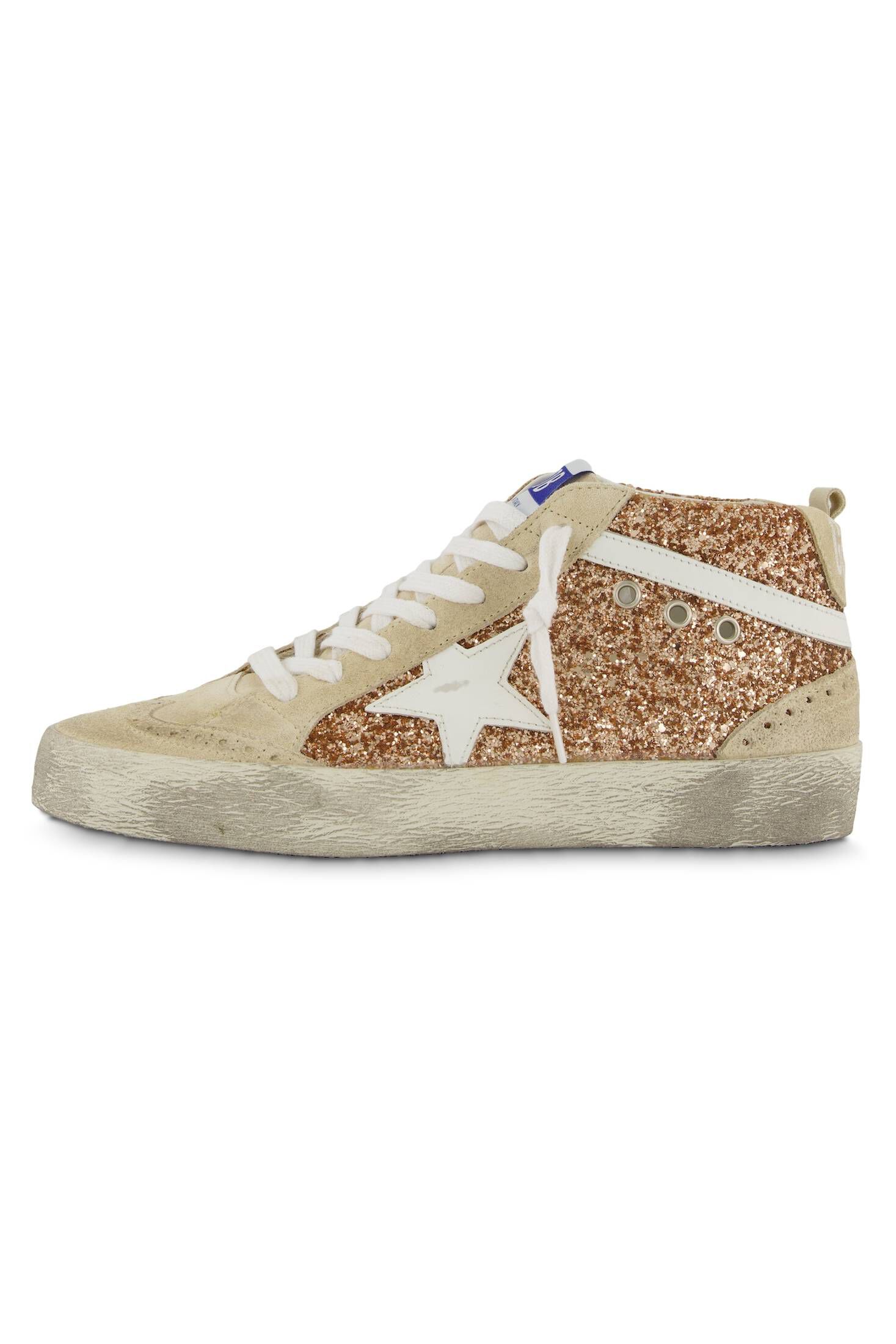 Golden Goose| Damen Sneaker MID STAR GLITTER