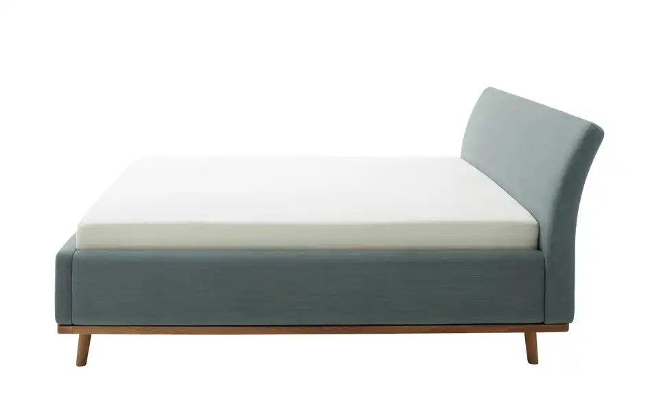 Polsterbettgestell Merla Blau 180 cm
