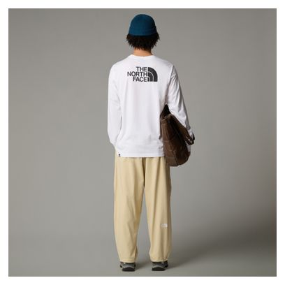 T-Shirt Manches Longues The North Face Easy Blanc Homme