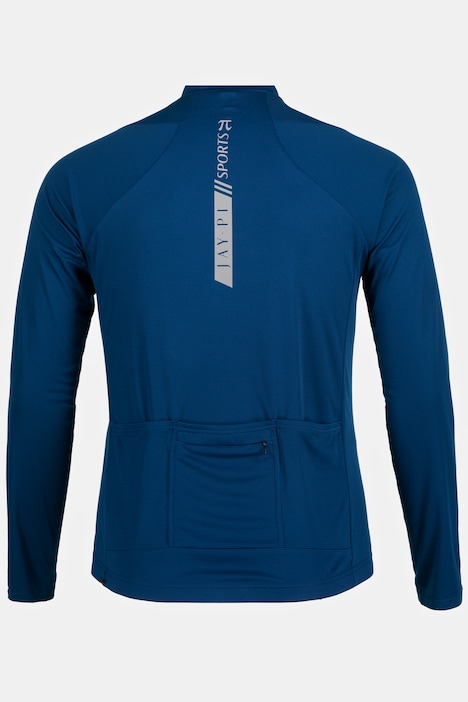 JAY-PI Rad-Trikotjacke, Bikewear, Langarm, QuickDry, Rückentasche