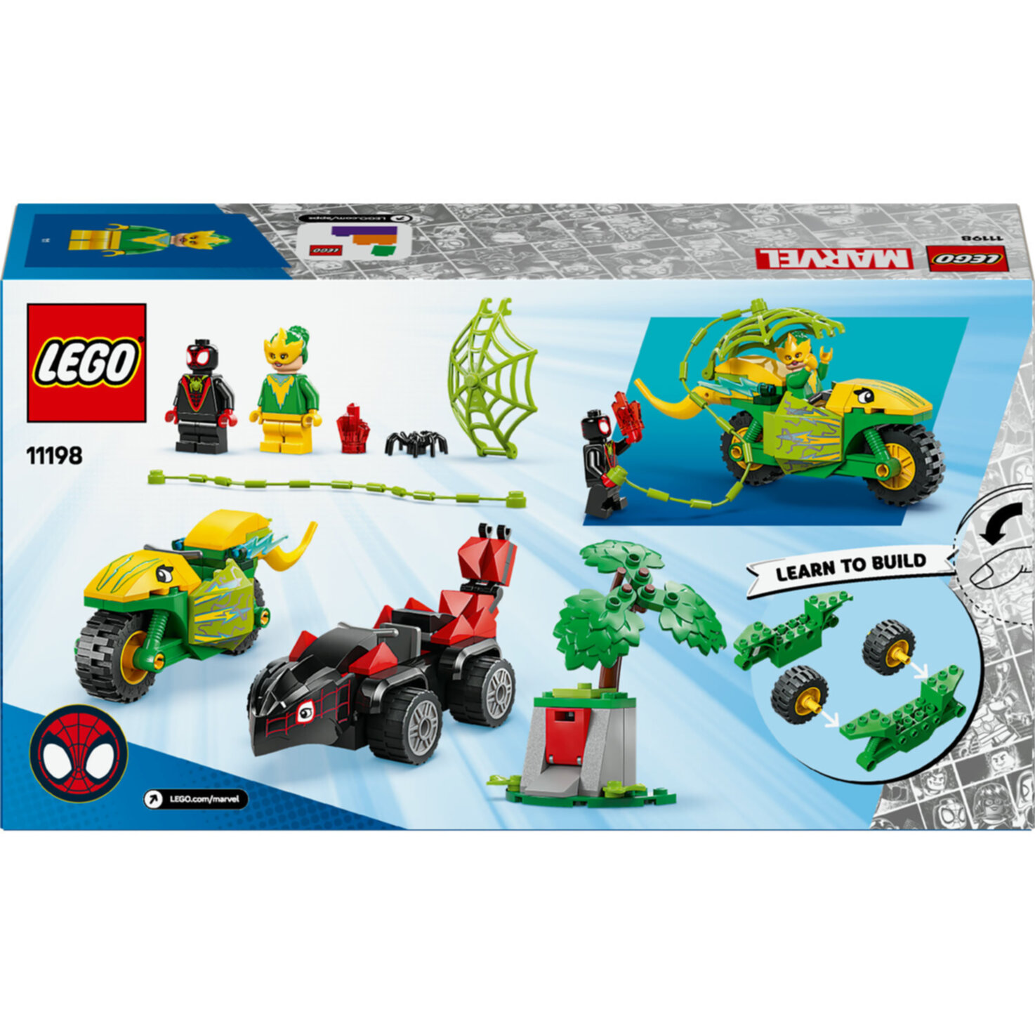 LEGO® Marvel 11198 Spin und Electro in ihren Dino-Flitzern ab 4 Jahren