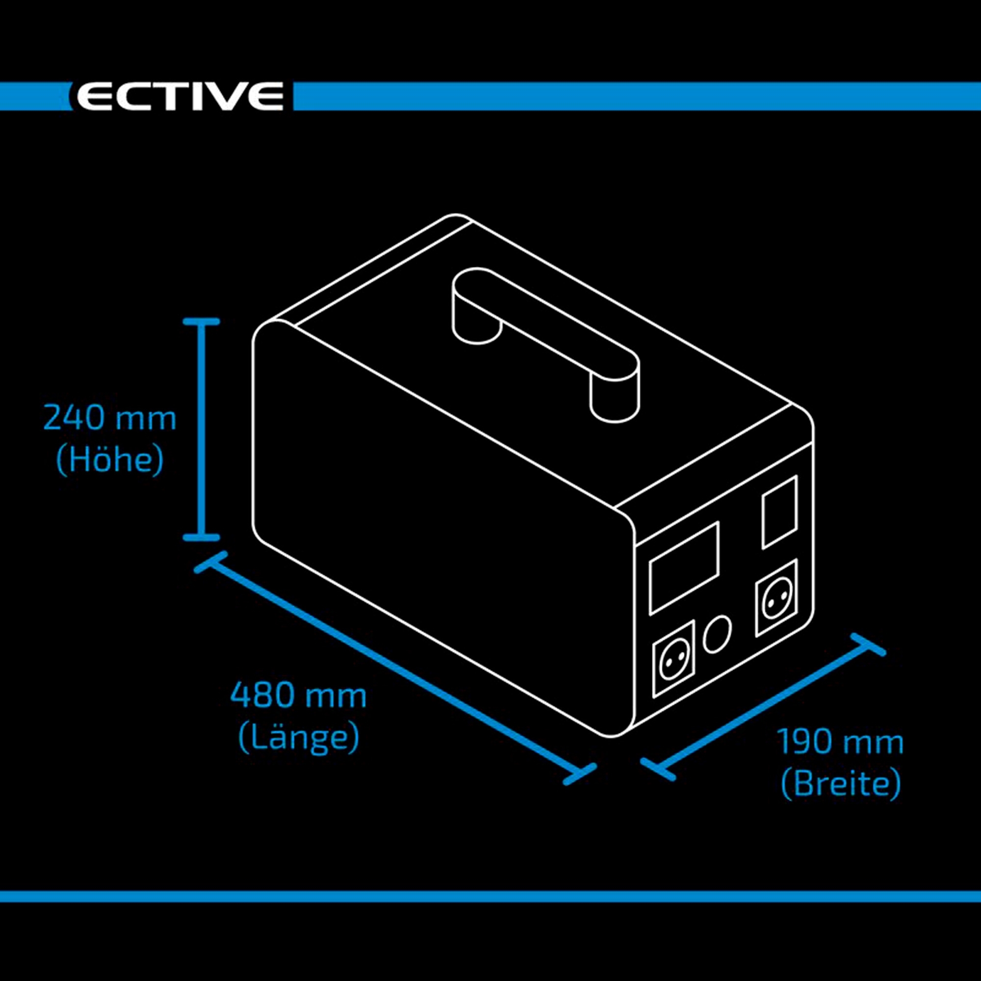 ECTIVE BlackBox 15 Powerstation 1500W 1497,6Wh