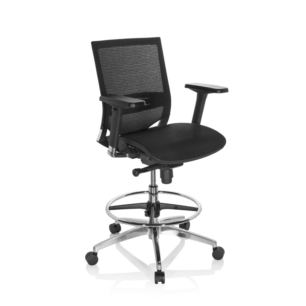 Counterstuhl TOP WORK 78 Netzstoff mit Armlehnen (höhenverstellbar) hjh OFFICE