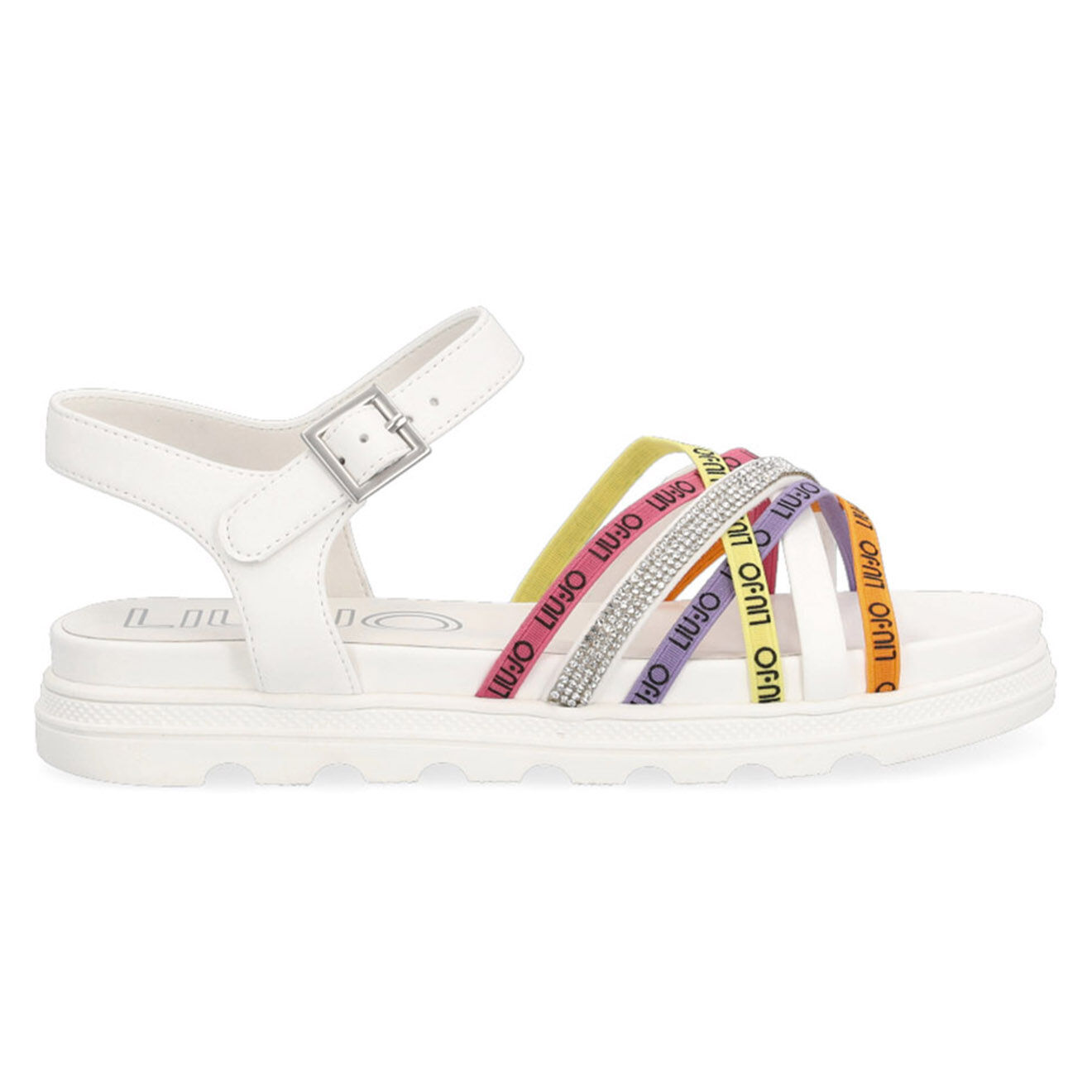 Liu-Jo Sandales en Cuir Desy blanc/multicolore
