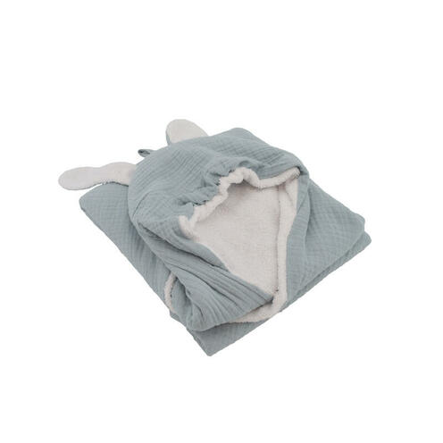 Sortie de bain 75x75 cm Bleu Vintage - DOMIVA