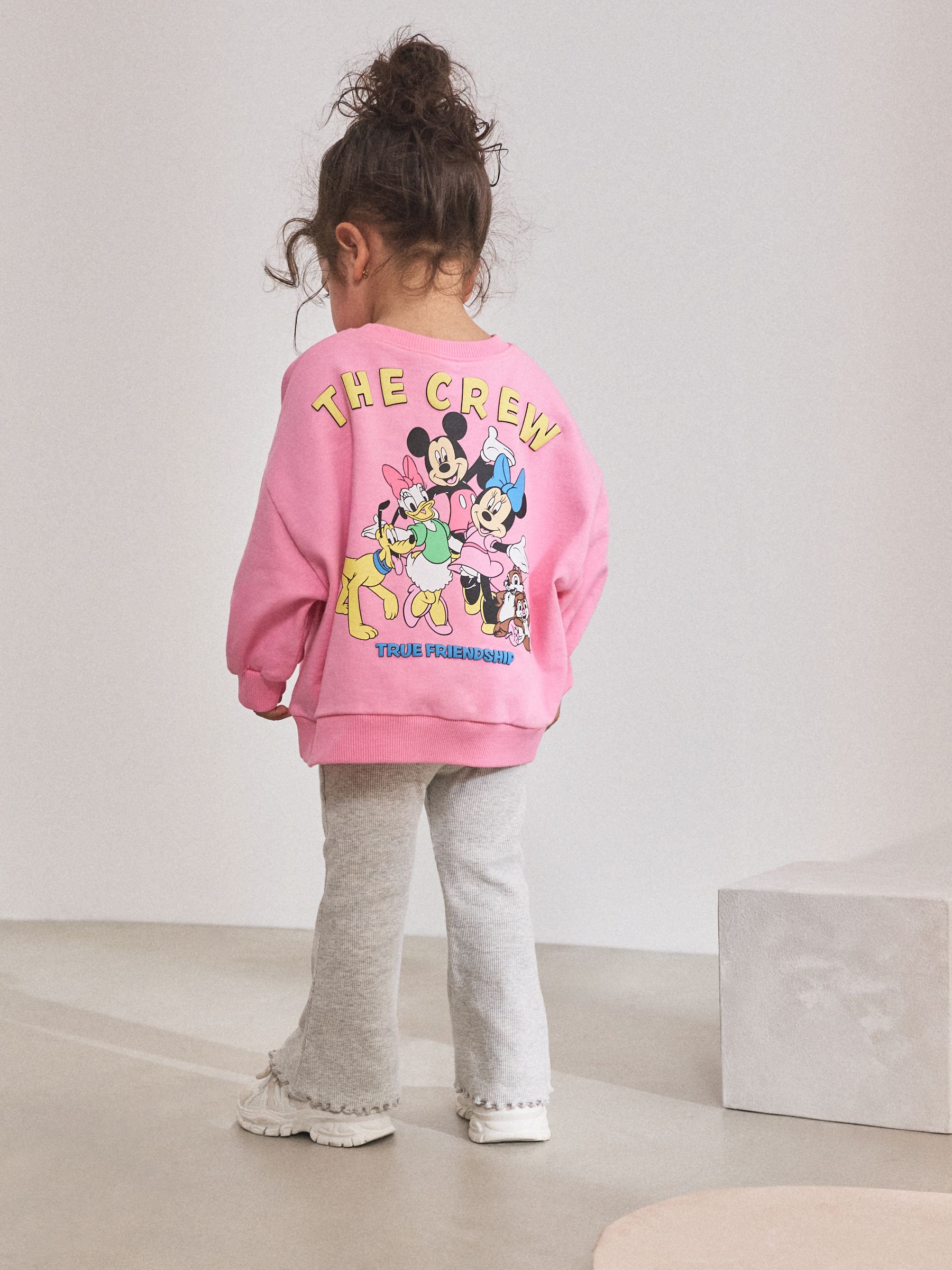 Roze - Disney Mickey Mouse and Friends set met lange mouwen top en uitlopende rok (3mnd-7jr)