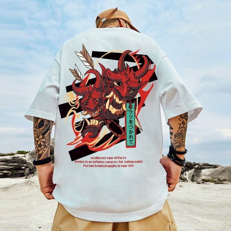 Cowpow - T-shirt met korte mouwen, ronde hals en patroonprint