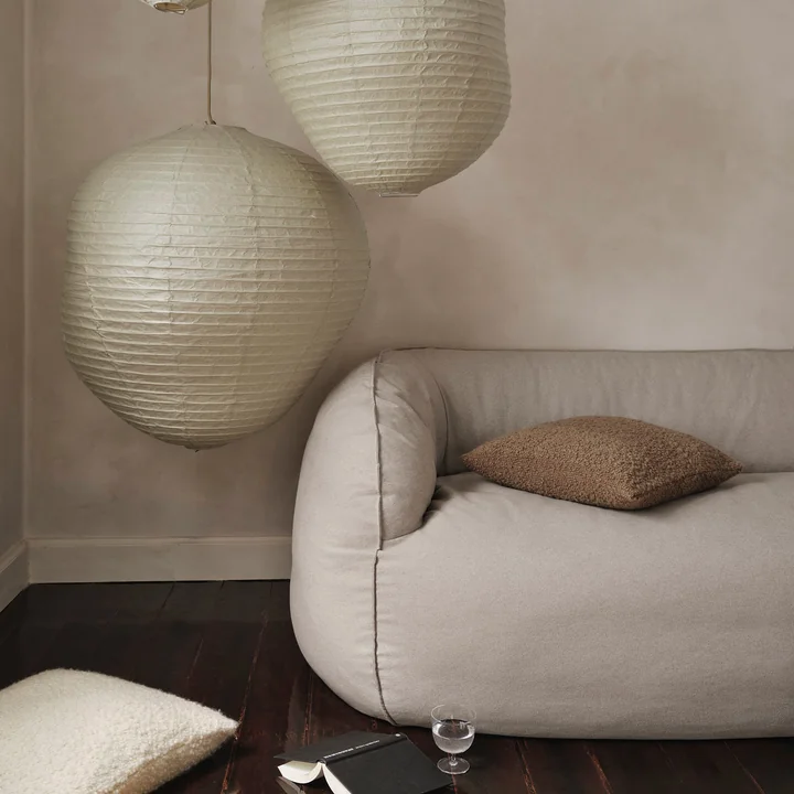 Ferm Living - Moor Kissenbezug, 50 x 50 cm, off-white