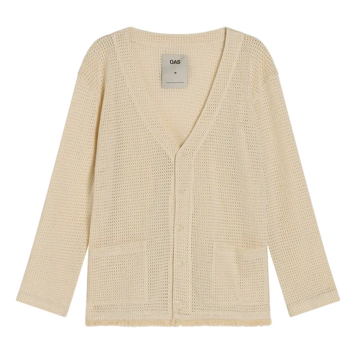 OAS Cardigan Net | Ecru