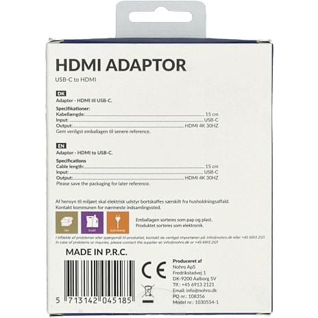 HDMI til USB-C adapter - sort
