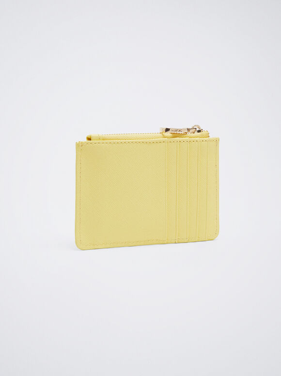 Porta-cartões básico - Amarelo