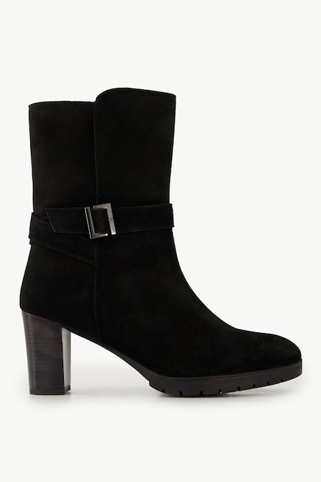 Leder-Stiefeletten, Schnalle, Wechselfußbett, Weite H