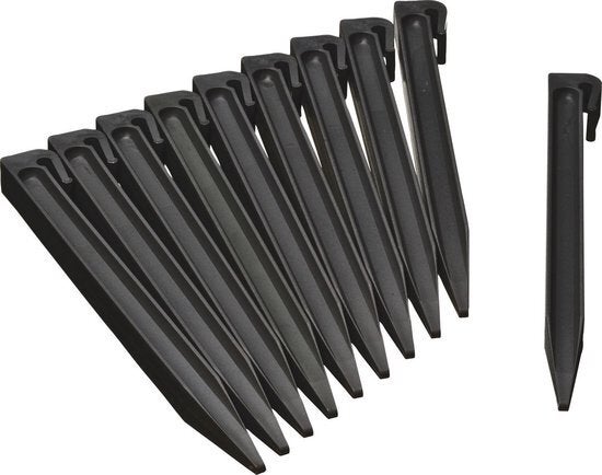 Nature grondpen borderrand zwart 10 stuks