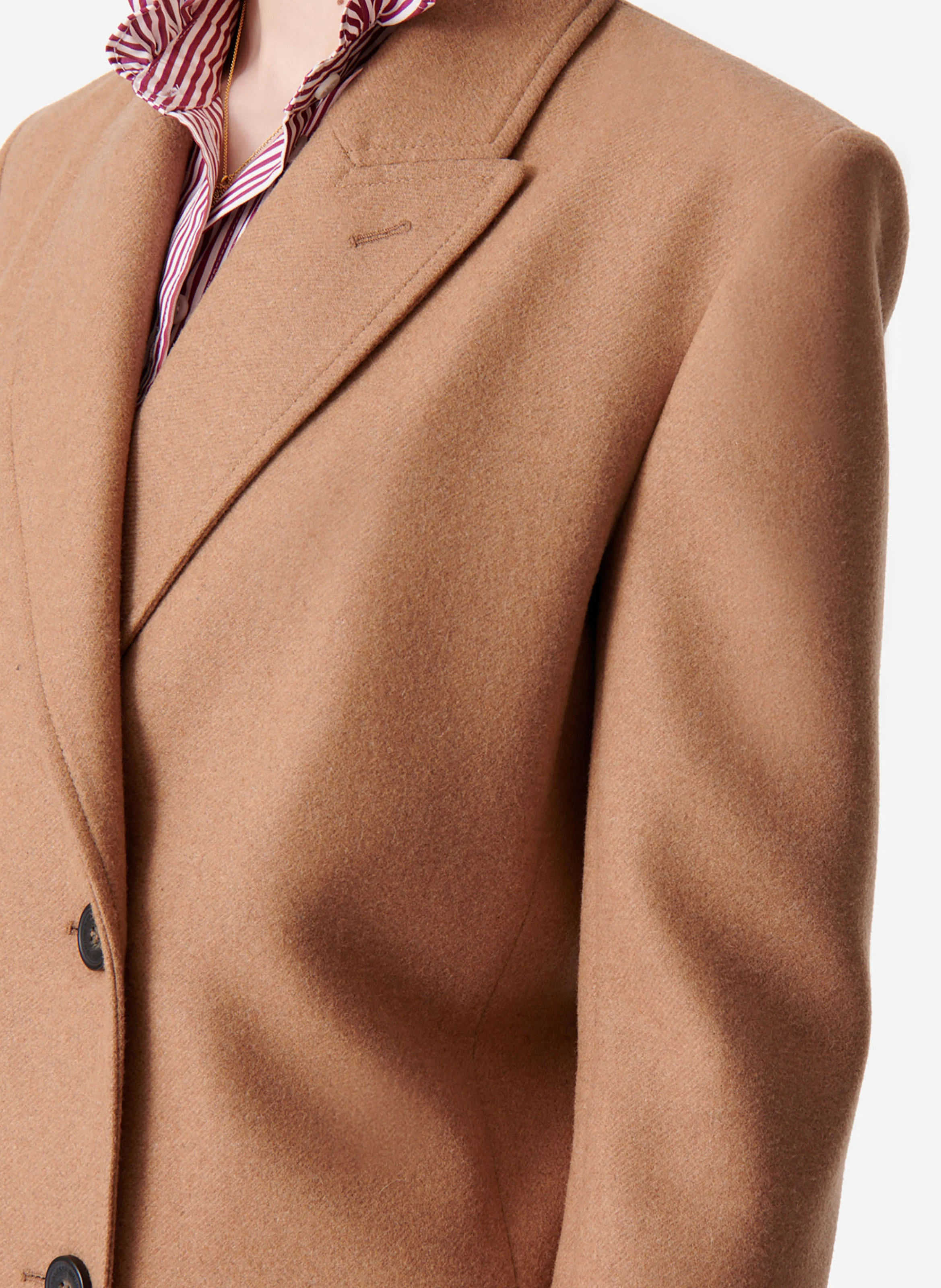 DAMARYS - Veste de tailleur en laine mélangée | Marron