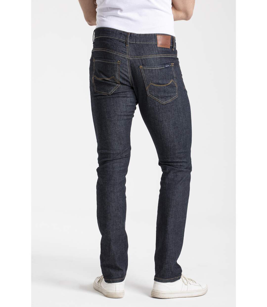 Jeans stretch Fibreflex® RL80 coupe droite ajustée brut BLEU