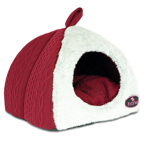 Iglu de crochê vermelho