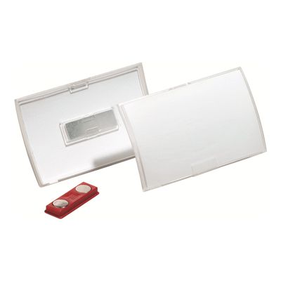 Durable Clickfold - 10 Portes badge pliables avec aimant - 40 x 75 mm