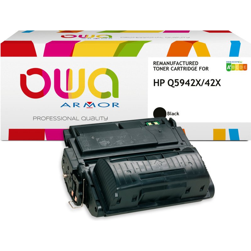 Toner remanufacturé OWA - haute capacité - Noir - pour HP Q5942X