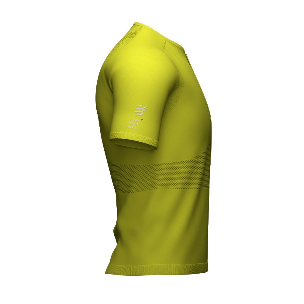 Compressport TRAIL FITTED - Maillot Homme primerose