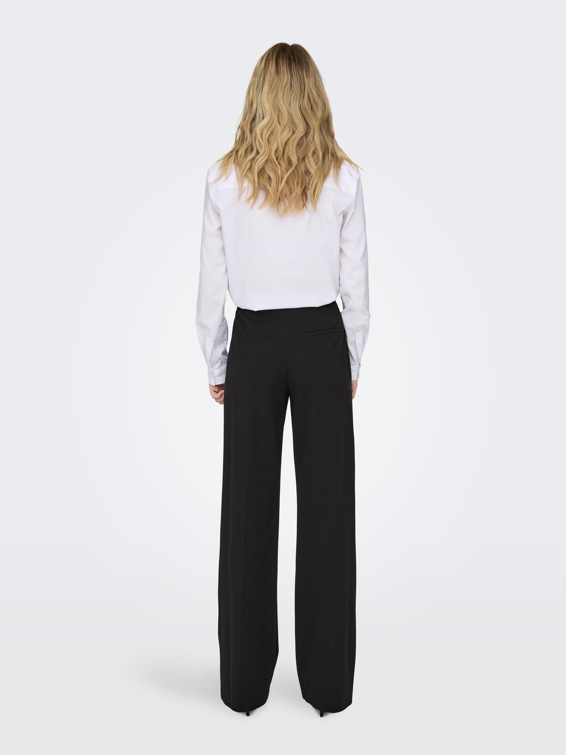 ONLY Anzughose »ONLMIA – Anzughose mit hoher Taille und Stretch«  gerade Form, modisch, Materialmix, Web