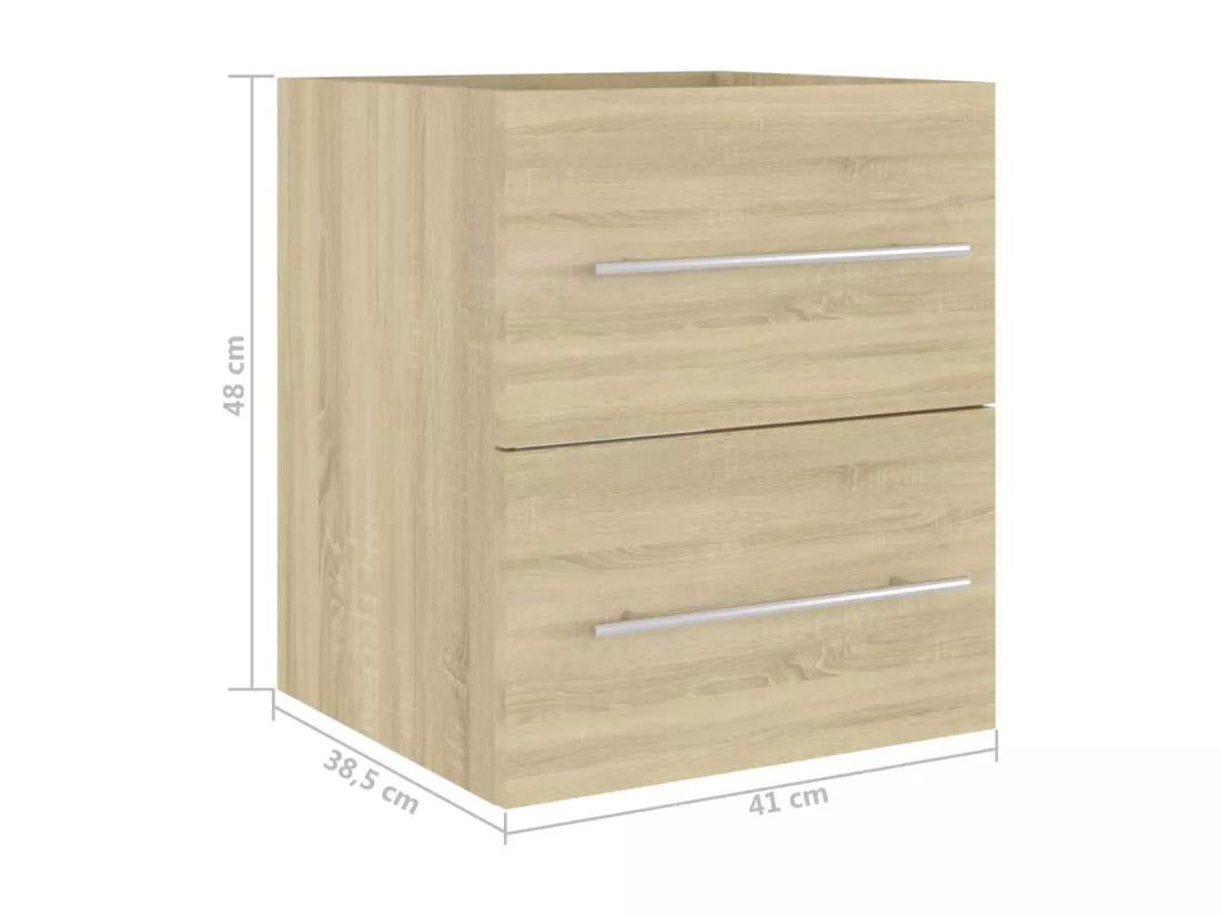 Armoire d'évier Chêne sonoma 41x38,5x48 cm Bois d’ingénierie