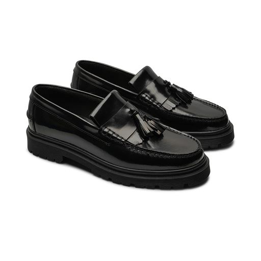 Playboy Footwear Florida Loafers, Black Polido, 43