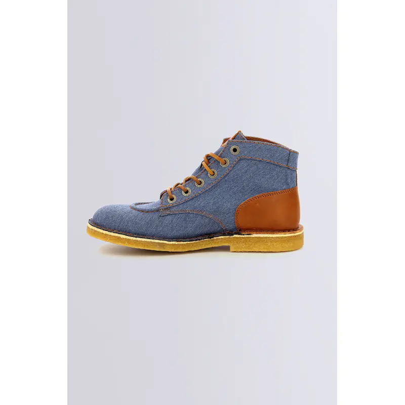 Kick legend Bleu BOTTINES Textile Mixte