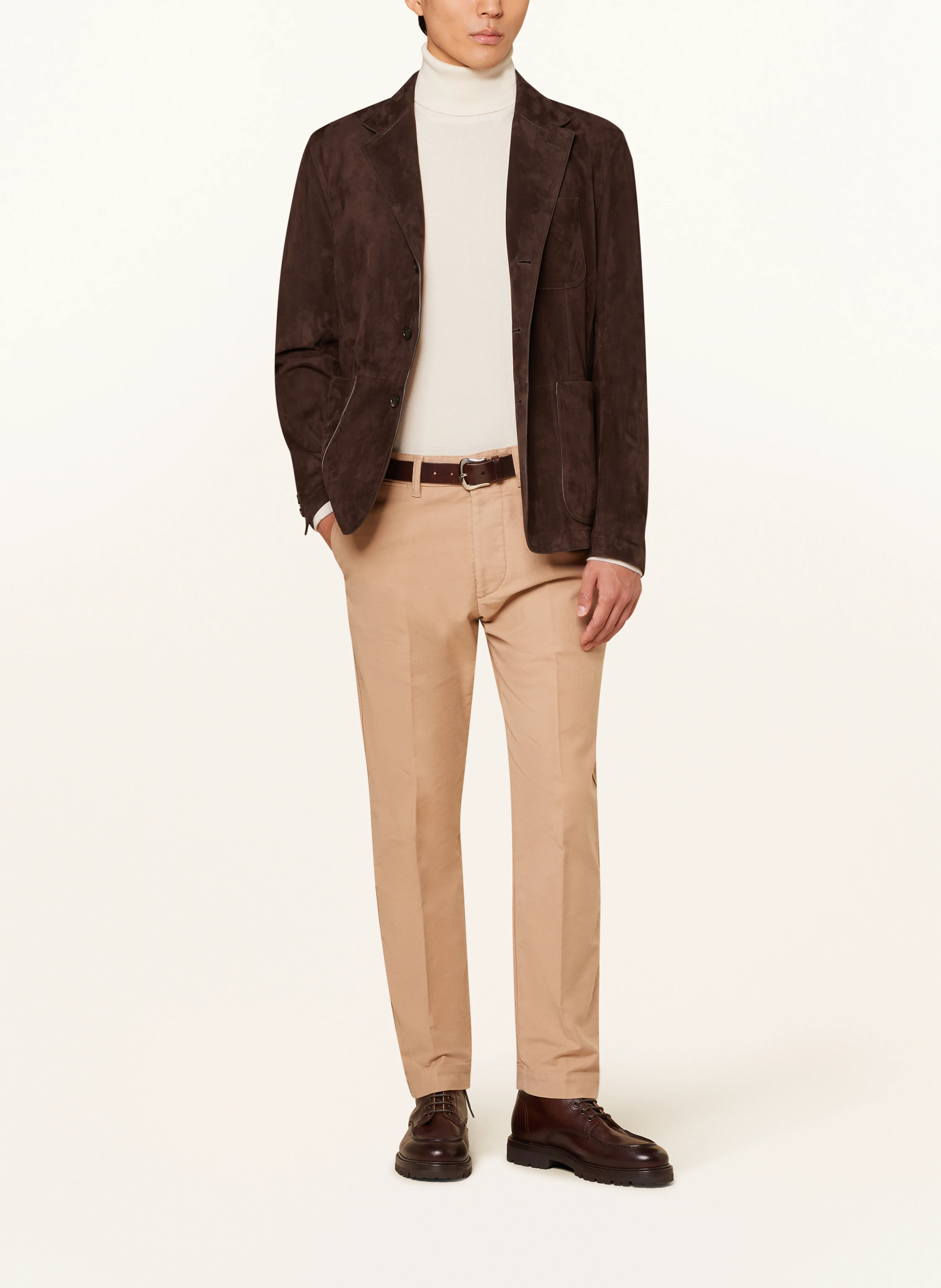 RALPH LAUREN PURPLE LABEL Ledersakko STEWART Slim Fit
