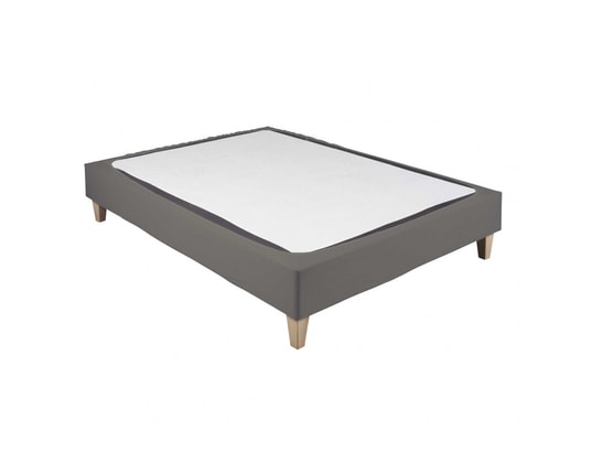 TERRE DE NUIT - Cache sommier coton jersey taupe 90 x 190