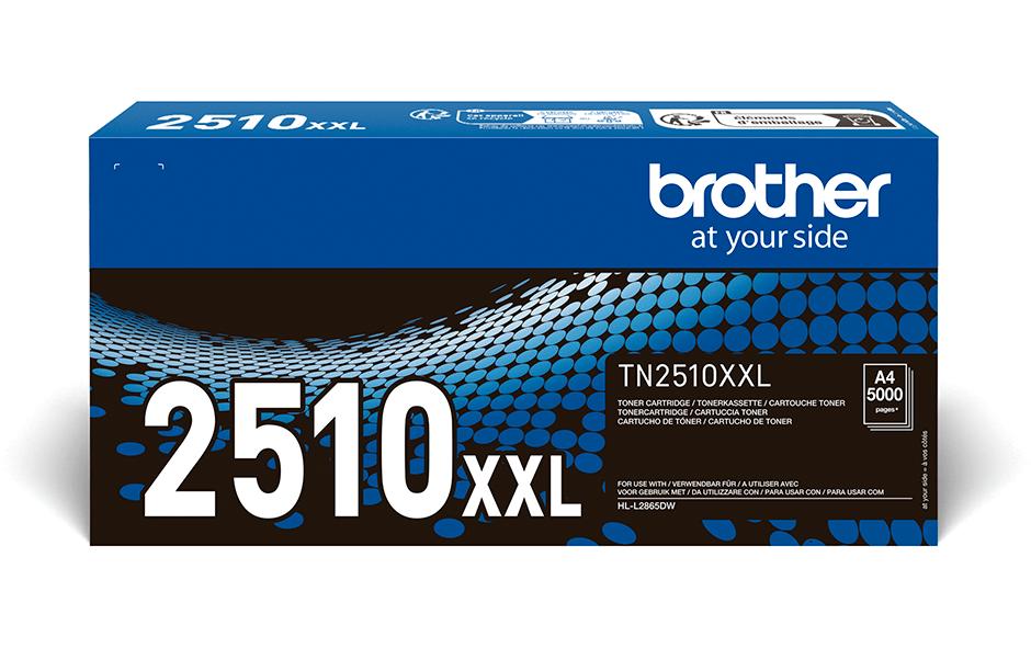 Toner TN2510XXL Black<br>Druckerpatrone, Schwarz