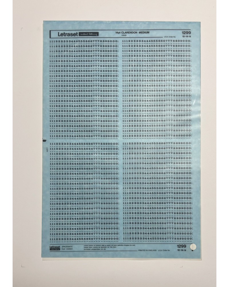 letraset-1299- CLARENDON MEDIUM - 14pt