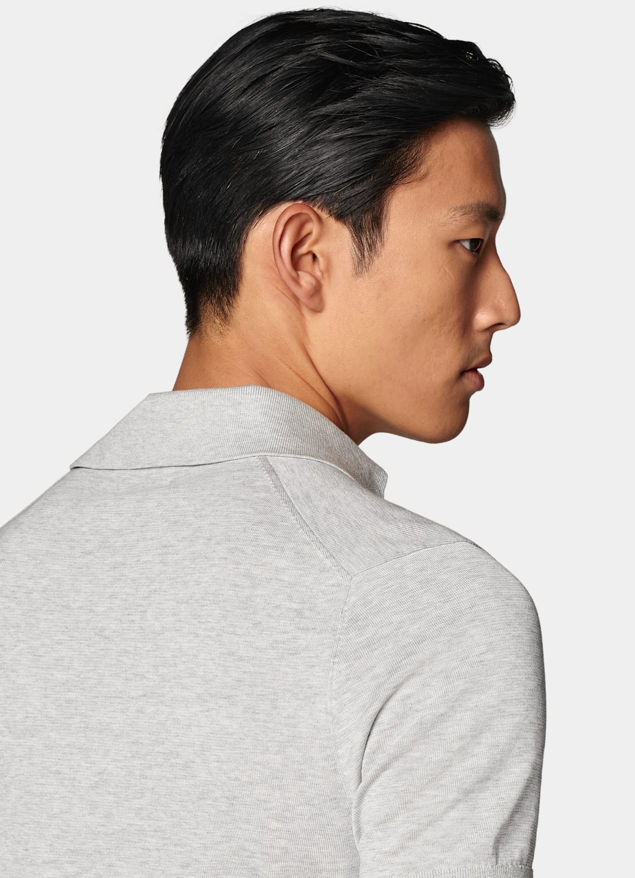 Polo gris clair