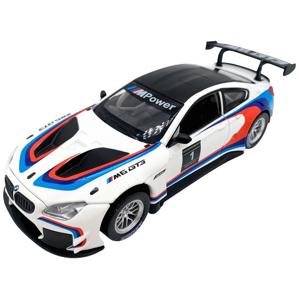 BMW M6 GT3 Pull Back Diecast-Modellauto im Maßstab 1:32