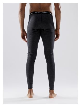 Collant Long Craft Core Wool Merino Noir